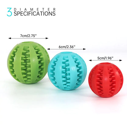 Rubber Treat Balls Pet Toys