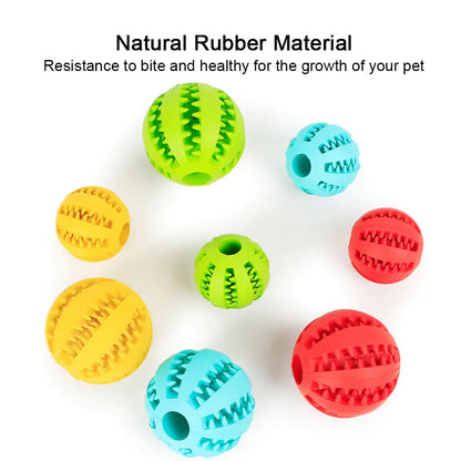 Rubber Treat Balls Pet Toys