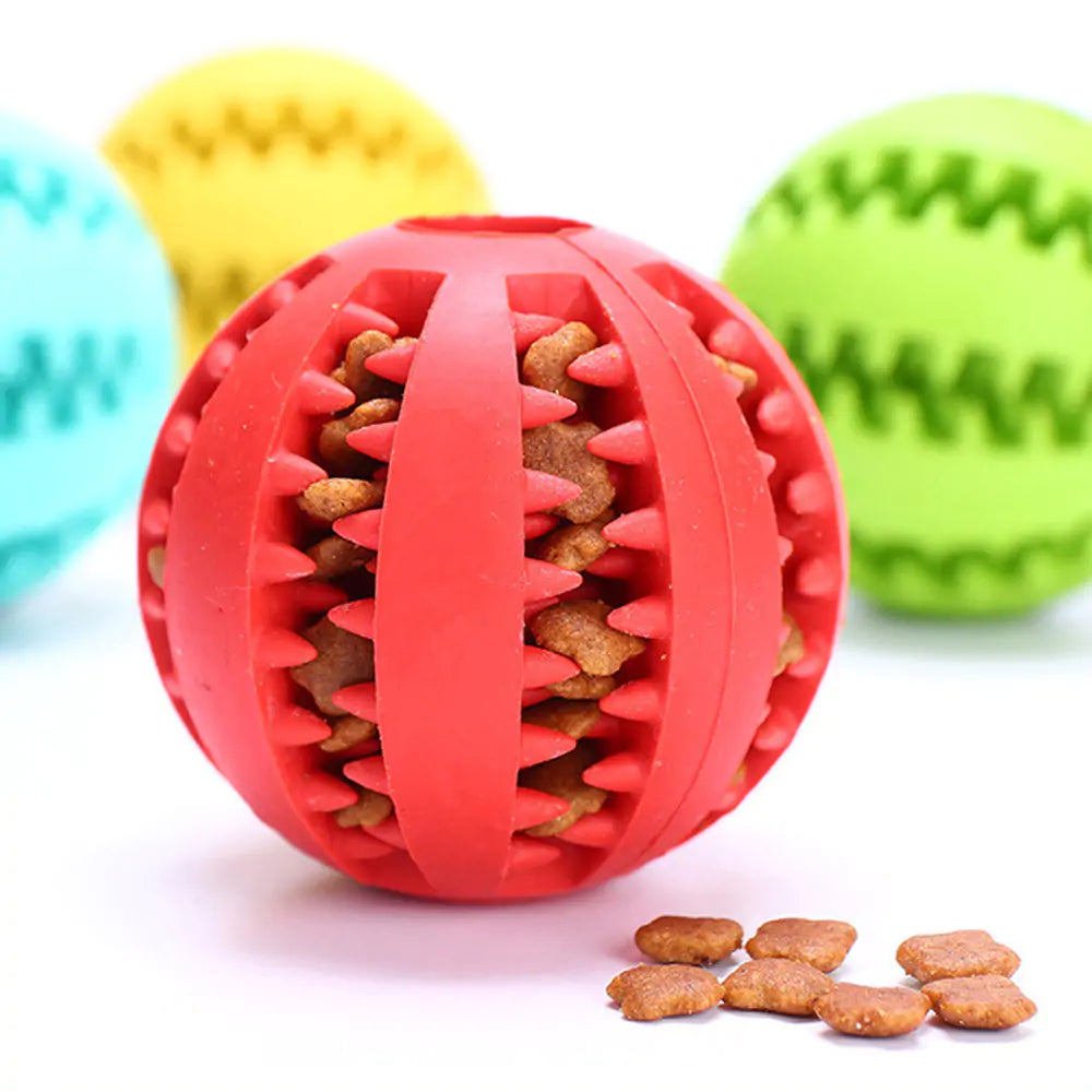 Rubber Treat Balls Pet Toys